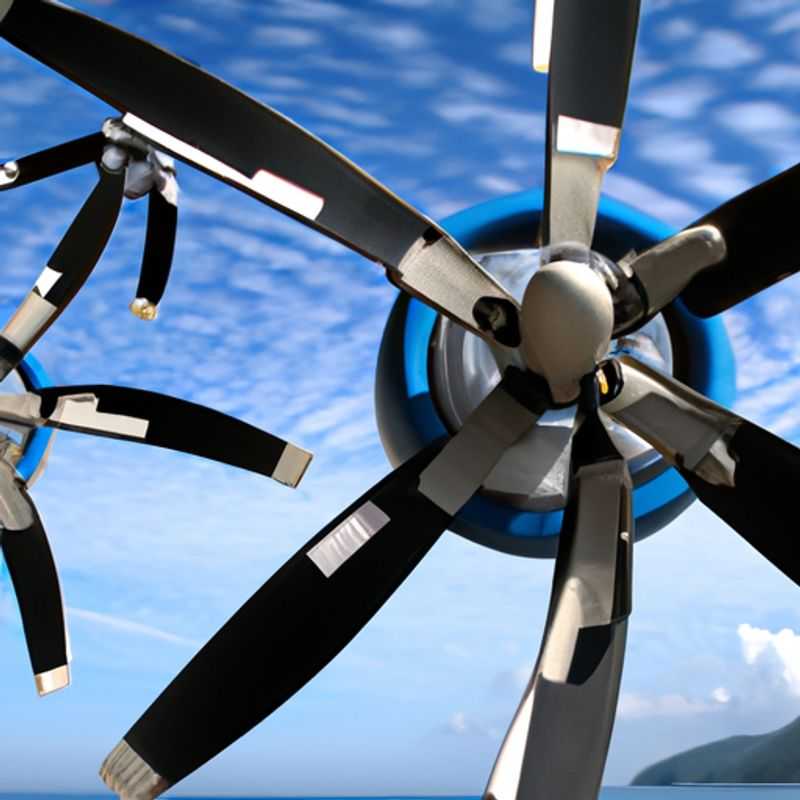 Close-up of Main Rotor Blades for RC Helicopters