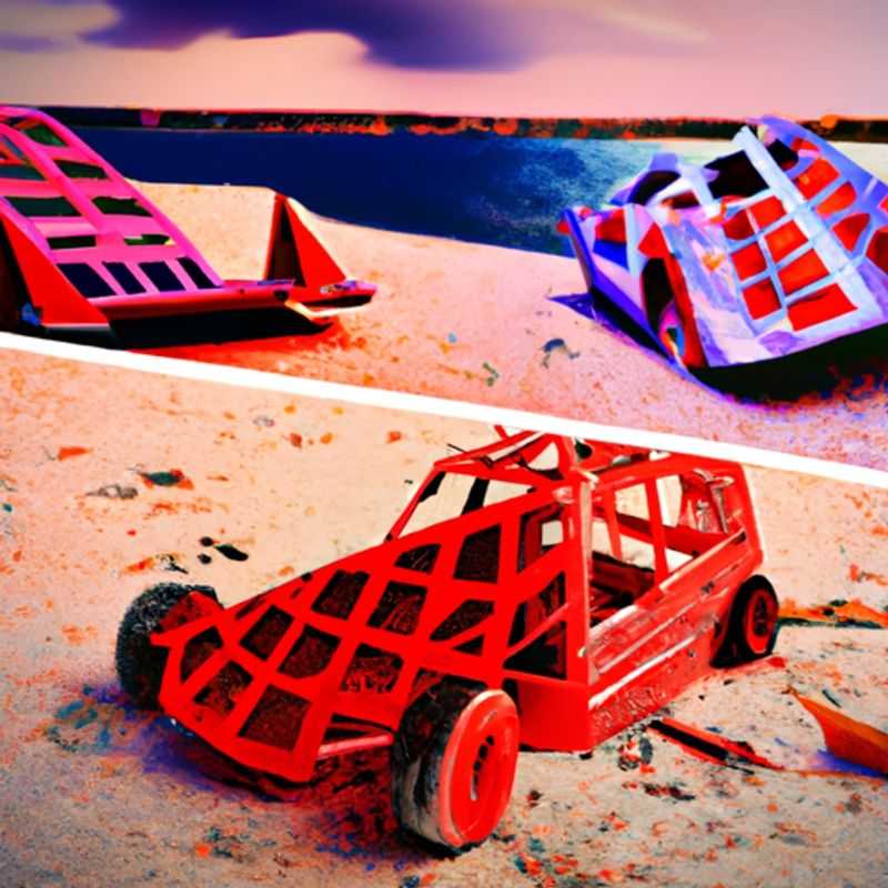 A close-up of a vibrant RC car body shell, showcasing its intricate details and ready-to-race design.